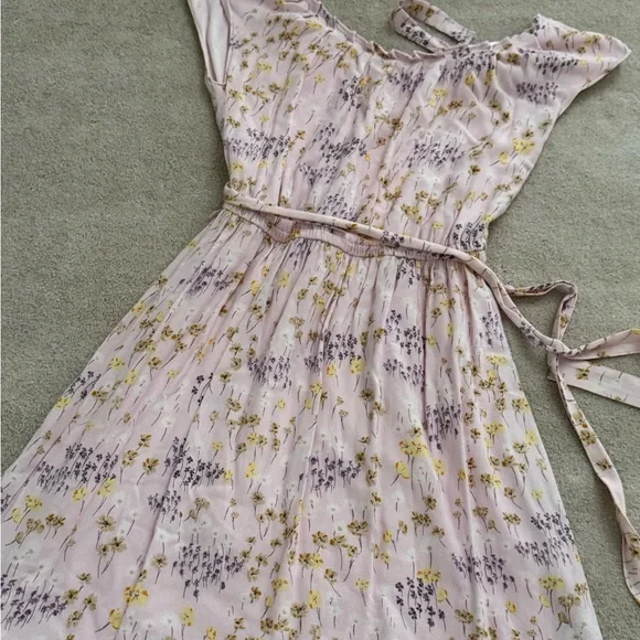 LC Lauren Conrad Light Pink Floral Dress - Picture 5 of 5